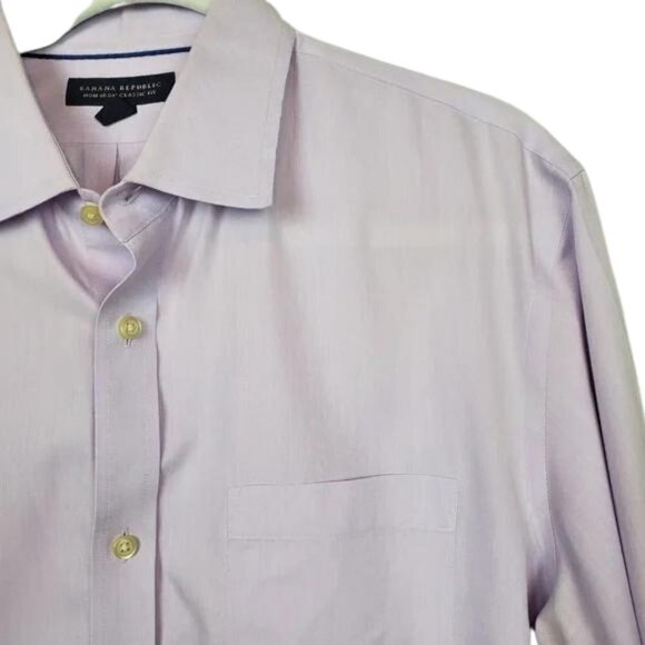 Banana Republic Purple Button Down Shirt - Picture 3 of 4